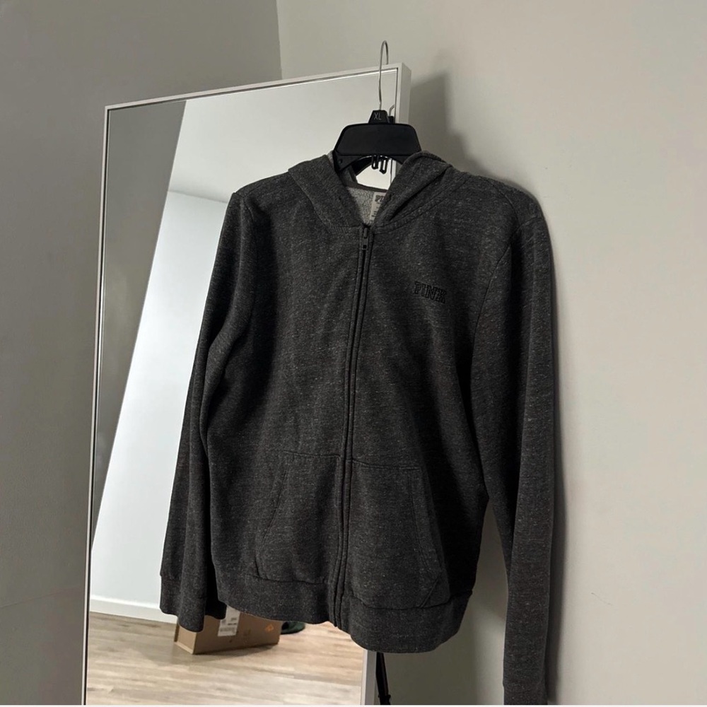 Victoria's Secret Charcoal Zip-Up Hoodie